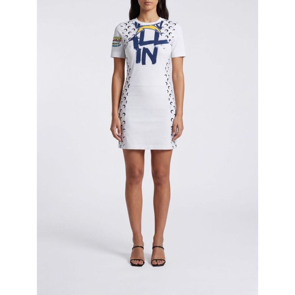 Marine Serre Dress Woman White